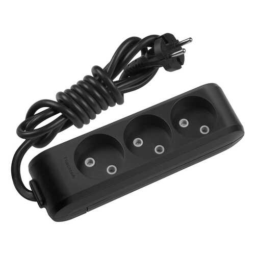Удлинитель Panasonic X-TENDIA WLTB0235-2BL-RES, 3 розетки, 5 м, Black