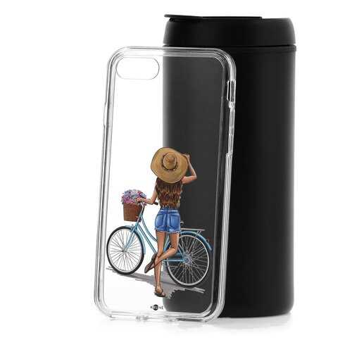 Чехол Apple iPhone 7 Kruche Print Велосипедная прогулка