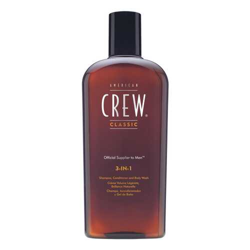 Шампунь, кондиционер и гель для душа American Crew 3 в 1 250 мл
