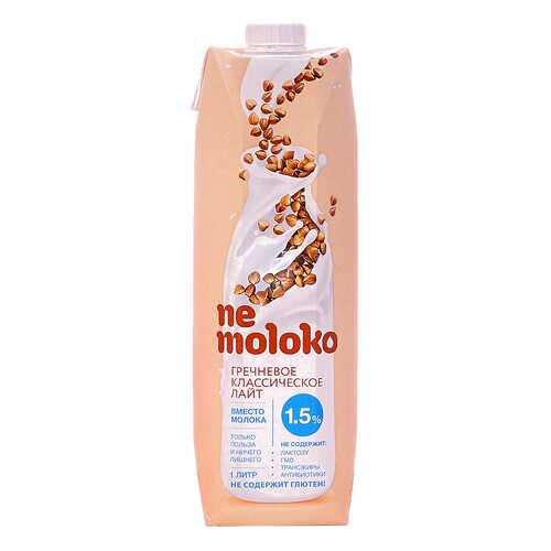 Напиток гречневый Ne moloko классический лайт 1.5% 1 л