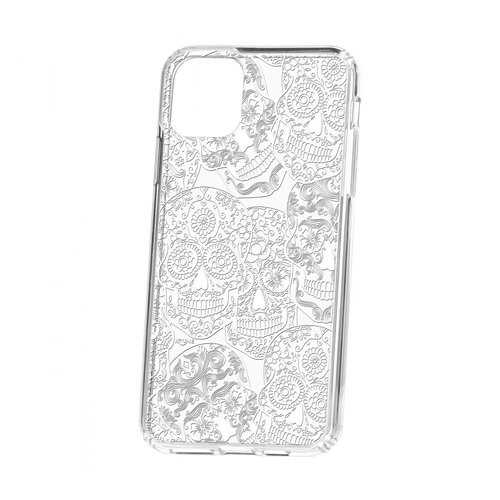 Чехол Kruche iP 11 Pro Max Print Skull White