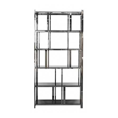 Стеллаж Garda Decor 13RXSH3052-SILVER 100x38x200 см, серебристый