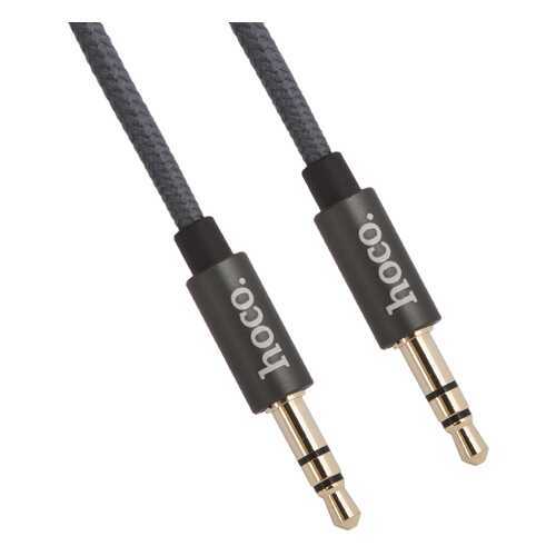 Кабель AUX HOCO UPA03 Noble Sound Series 1м Grey