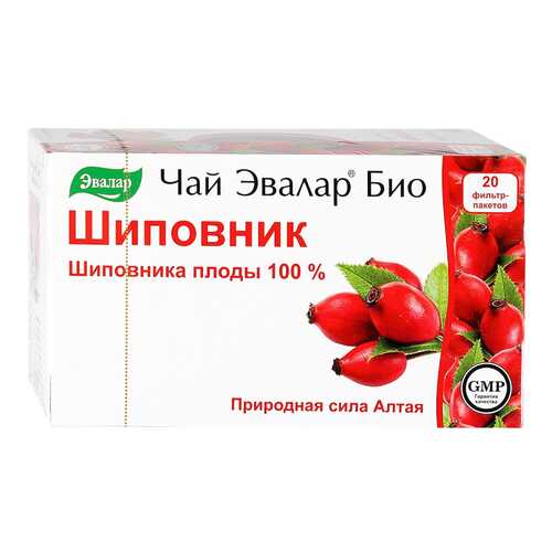 Чай Эвалар био шиповник 20 пакетиков