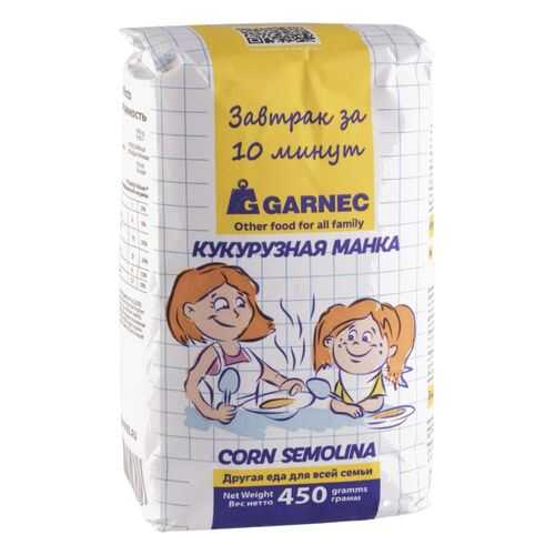 Кукурузная манка Гарнец завтрак за 10 минут 450 г