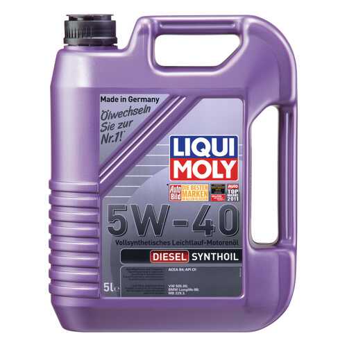 Моторное масло Liqui moly Diesel Synthoil 5W-40 5л