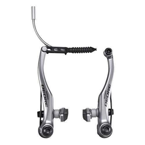 Тормоз V-BRAKE Shimano Deore BR-T610 передний серебро колодки S70C EBRT610FX41SSP