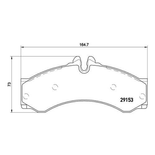 Комплект тормозных колодок Brembo P50028