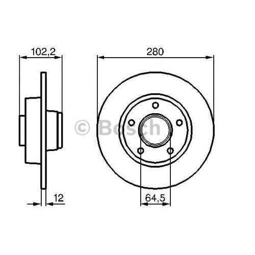 Тормозной диск Bosch 0986479144