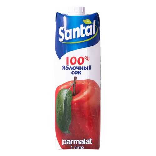 Сок Santal яблочный осветленный 1 л