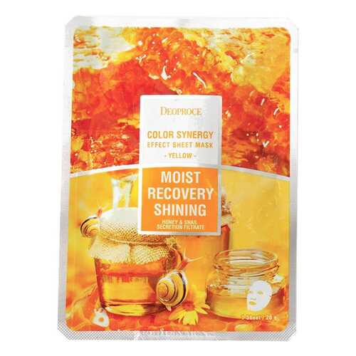 Маска для лица Deoproce Color Synergy Effect Sheet Mask Yellow 20 г