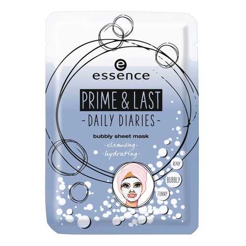 Маска для лица essence Prime & Last Daily Diaries Bubbly Sheet Mask