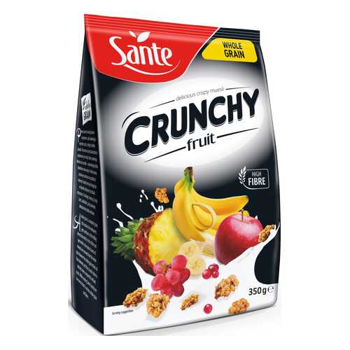 Хлопья Sante Crunchy Овсяные с фруктами 350г