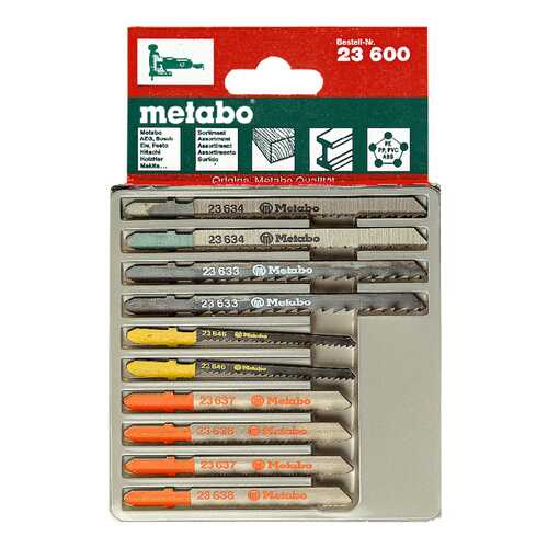 Набор пилок для лобзика metabo 623600000