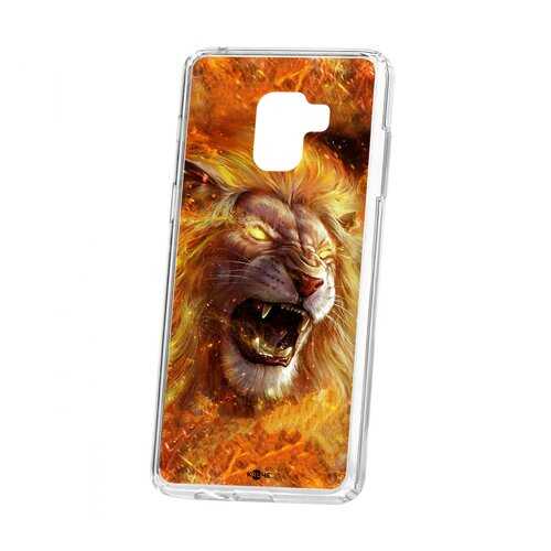 Чехол Kruche Samsung Galaxy A8+ 2018 (A730) Print Лев