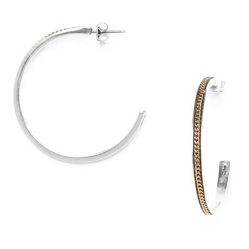 Серьги женские ORI TAO OT-12-29288 серебристые/золотистые