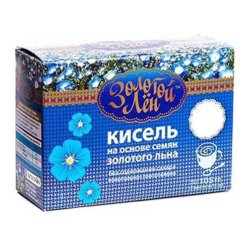 Кисель на льняной основе Золотой лен ассорти 7 пакетов по 15 г