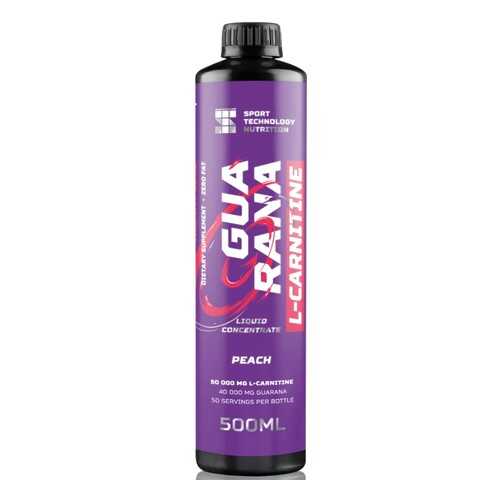 Sport Technology Nutrition Guarana + L-Carnitine liquid concentrate, 500 мл, вкус: персик