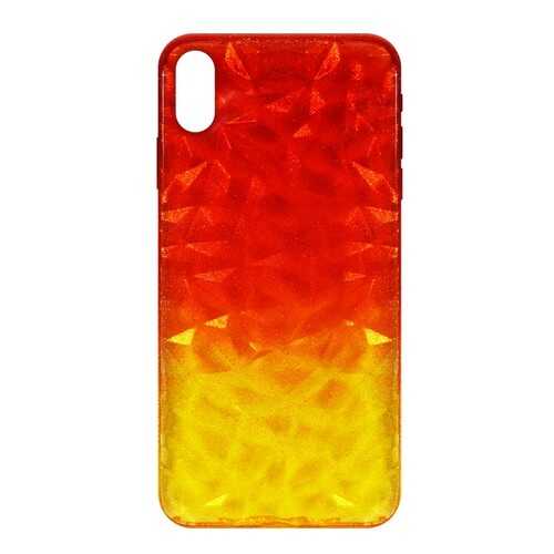 Чехол Crystal Krutoff для iPhone XS Max Yellow/Red