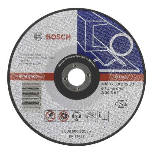 Отрезной круг Bosch МЕТАЛЛ 180Х3 мм 2608600321