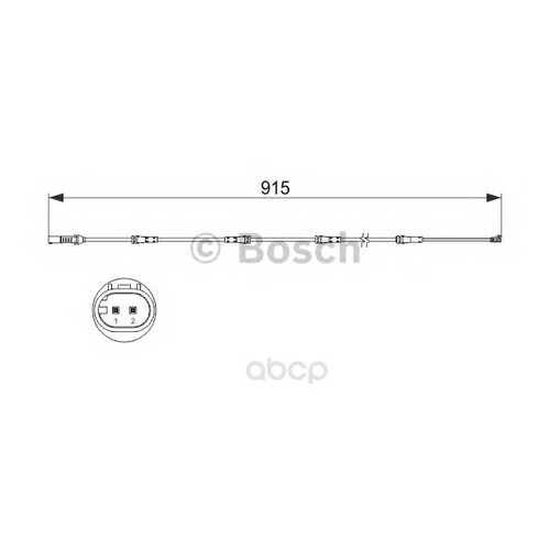 Датчик износа тормозных колодок Bosch 1987473509