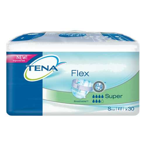 Подгузники для взрослых с поясом, S, 30 шт. Tena Flex Super