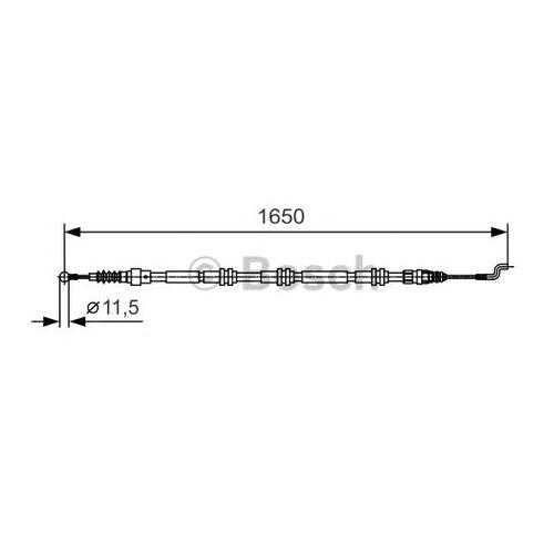 Трос cтояночного тормоза Bosch 1987482016
