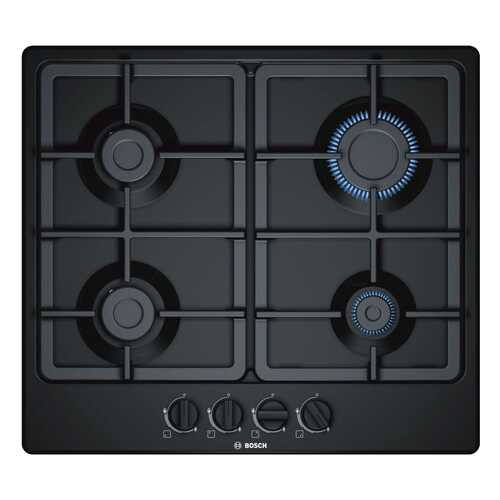 Встраиваемая варочная панель газовая Bosch PGP6B6B90R Black