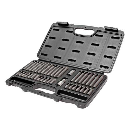 Набор бит TORX, HEX, SPLINE с адаптерами 3/8 & 1/2 (в кейсе) 40 предметов JTC /1/10