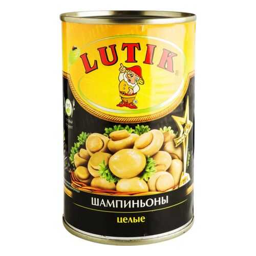Шампиньоны Lutik целые 425 мл