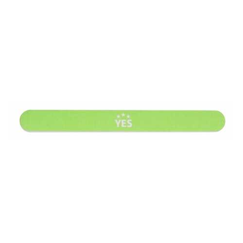 Пилка Yes прямая зеленая для натуральных ногтей, 150/230 грит, 17,5 см 95927