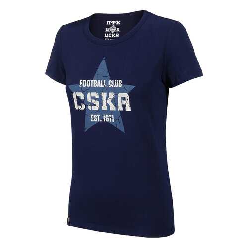 Футболка ПФК ЦСКА CSKA. Звезда, синяя, M
