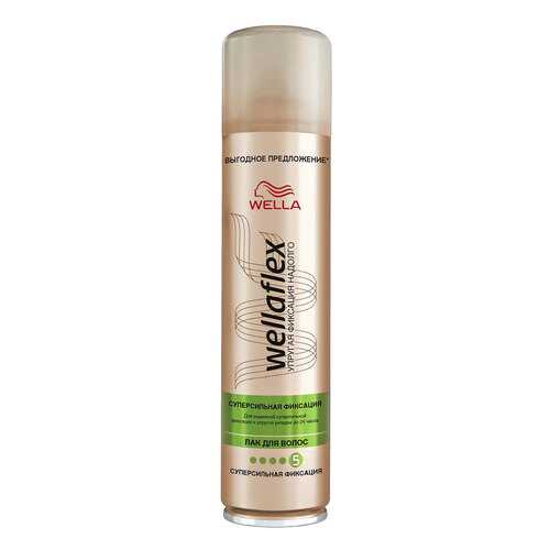 Лак для волос Wella Wellaflex Суперсильная Фиксация 400 мл