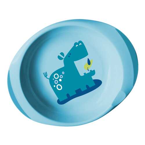 Chicco набор тарелок 2 штуки цвет голубой