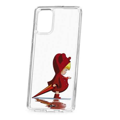 Чехол Samsung Galaxy A71 Kruche Print Девочка с зонтом