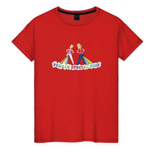 Футболка женская ВсеМайки 2461233 красная XL