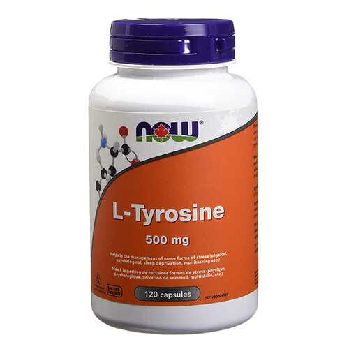 NOW Sports L-Tyrosine 120 капсул без вкуса