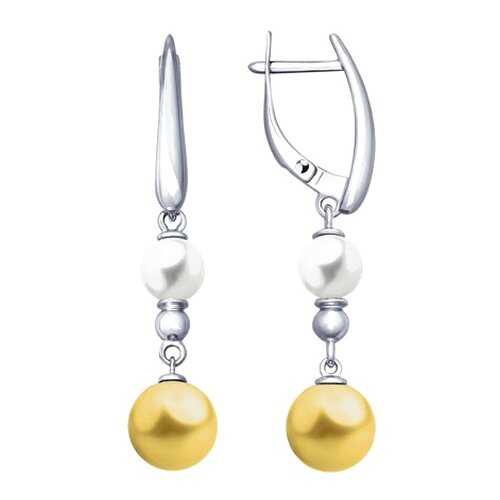 Серьги SOKOLOV из серебра с жемчугом Swarovski 94023015