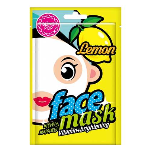 Маска для лица Bling pop Lemon Vitamin & Brightening Mask 20 мл