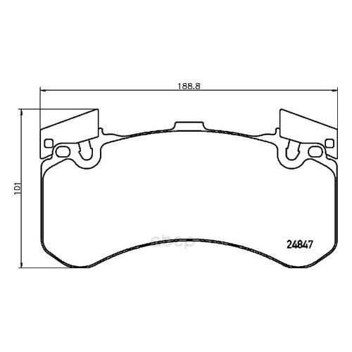 Тормозные колодки дисковые brembo P85136