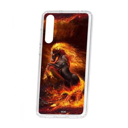 Чехол Kruche Huawei P20 Pro (Plus) Print Конь огонь