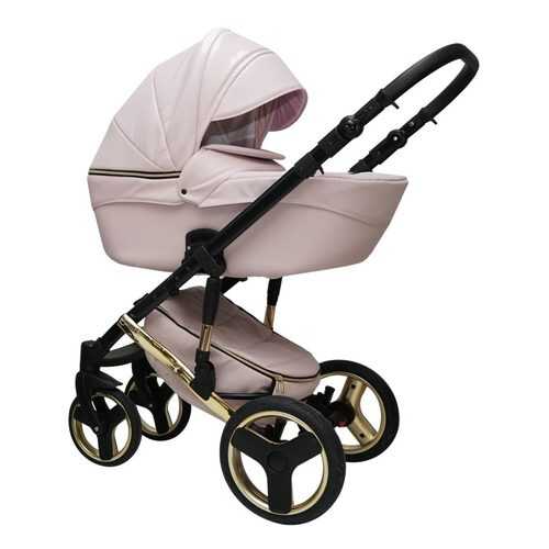 Коляска детская 2 в 1 Ray Ultra Gold розовая кожа
