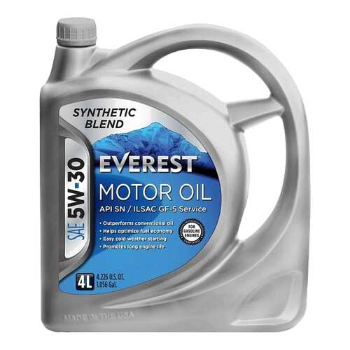 Моторное масло Everest Synthetic Blend 5W-30 4л