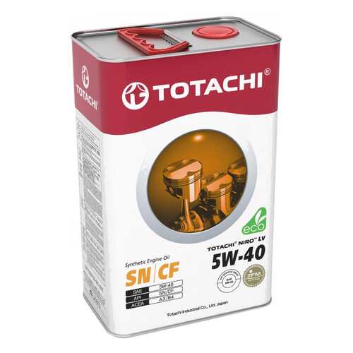 Моторное масло Totachi Niro LV Synthetic SN/CF 5W-40 3,47 кг/4л