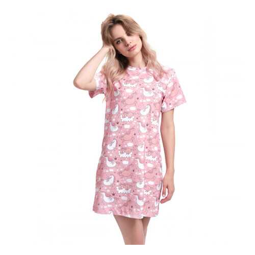 Ночная сорочка женская MARENGO TEXTILE Единороги розовая M