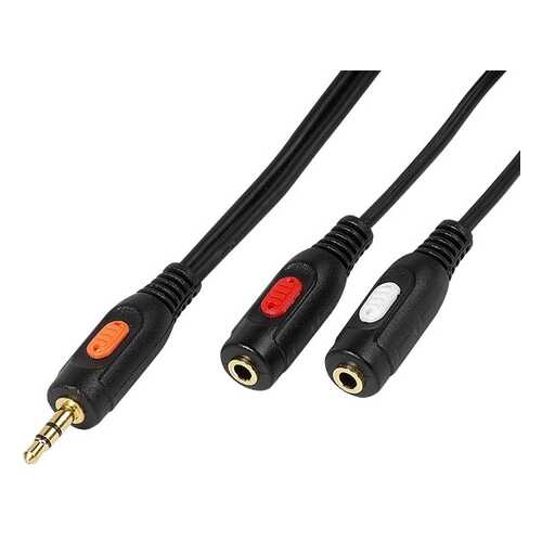 Кабель Vivanco 41051 (3,5mm Jck штекер - 2х3,5mm Jck гнездо,0,2 m)