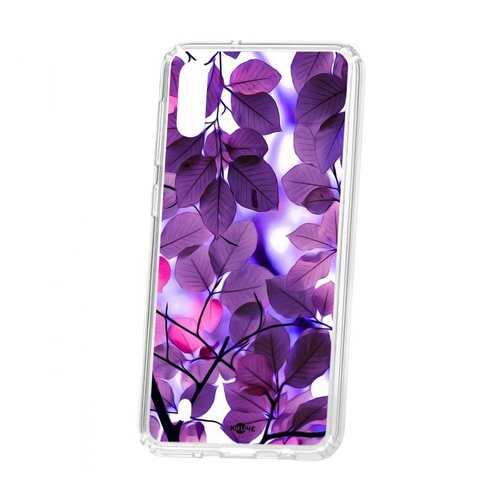 Чехол Kruche Samsung Galaxy M10 Print Purple leaves