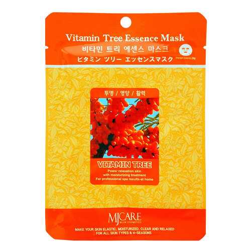 Маска для лица Mijin MJCare Vitamin Tree Essence 23 г