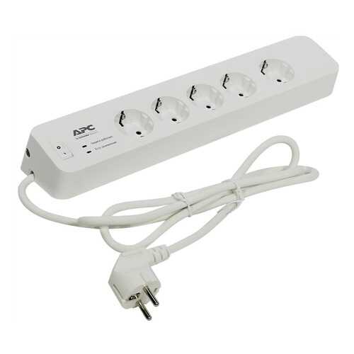 Сетевой фильтр APC PM5V-RS-5-1,83, 5 розеток, 1,83 м, White
