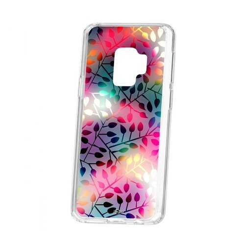 Чехол Kruche Samsung Galaxy S9 Print Цветные листья